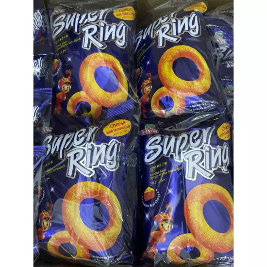 FAMOUS SNACK IN MALAYSIA SUPER RING CHEESE 10 packs X 60g