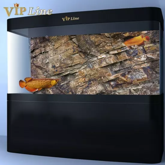 Aquarium Background Poster Melaleuca Rock Stone HD Fish Tank Wall Decorations