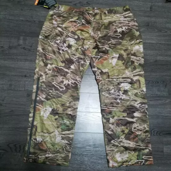 UNDER ARMOUR Brow Tine Hunting pants Mens 3XL 46x32 Mid Season kit Forest Camo