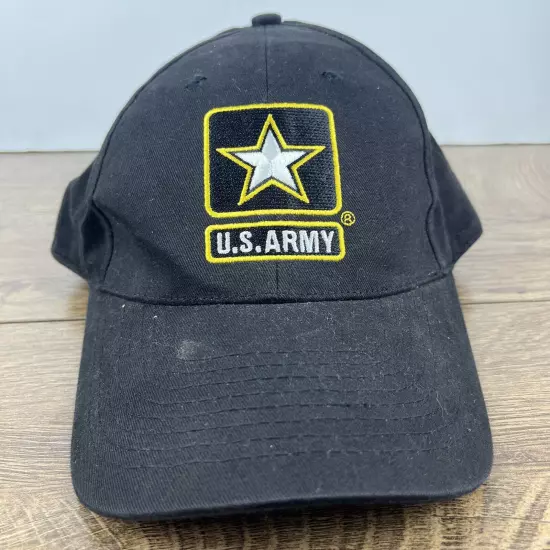 US Army Hat United States Army Black Hat Adjustable Adult Size Hat Black Cap