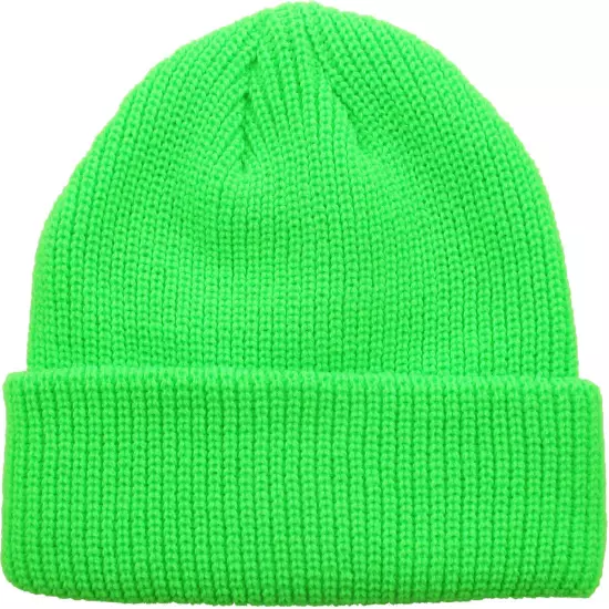 Warm Winter Knit Cuff Beanie Cap Fisherman Watch Cap Daily Ski Hat Skully