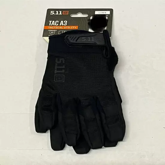 5.11 Tactical TAC A3 Tactical Utility Gloves Black Size Large NWT