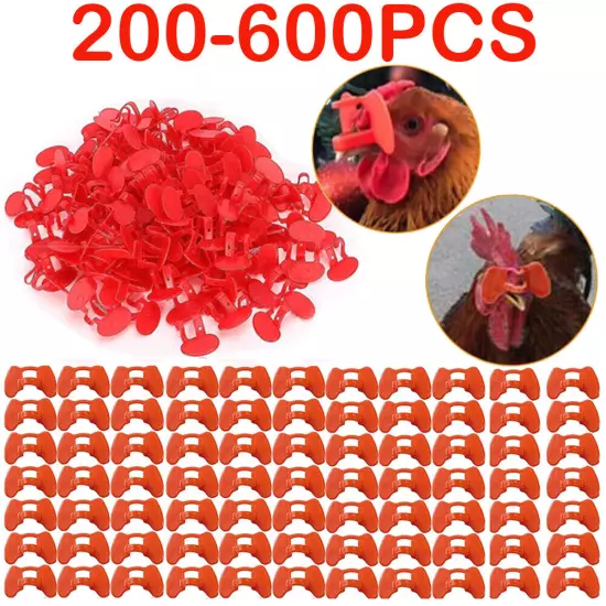 200-600pcs No Fight Pinless Chicken Peepers Pheasant Poultry Blinders Spectacles