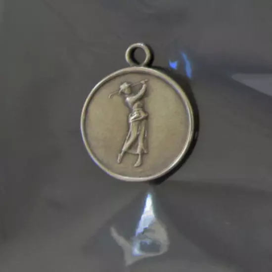 Antique Silver Pendant of British Amateur Tournament, by D&F circa 1905