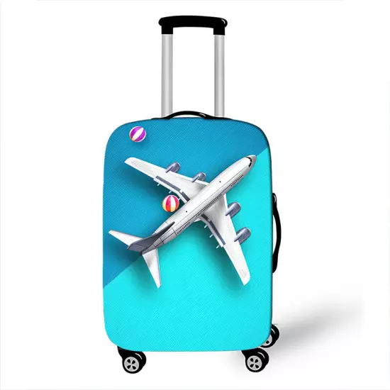 Elastic Printed Airplane Luggage Suitcase Cover Protector Anti Scratch Bags