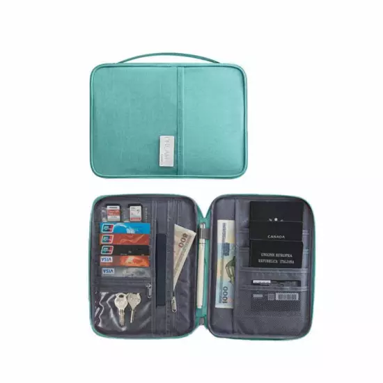 Multi-functional waterproof passport holder travel document wallet RFID bag