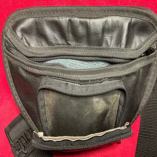 Ace Case Co. Fanny Pack, Black Conceal Carry 3 Different Compartments