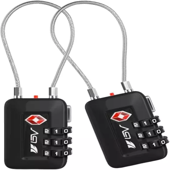 TSA Approved Luggage Travel Lock, Set-Your-Own Combination Lock for School Gym L