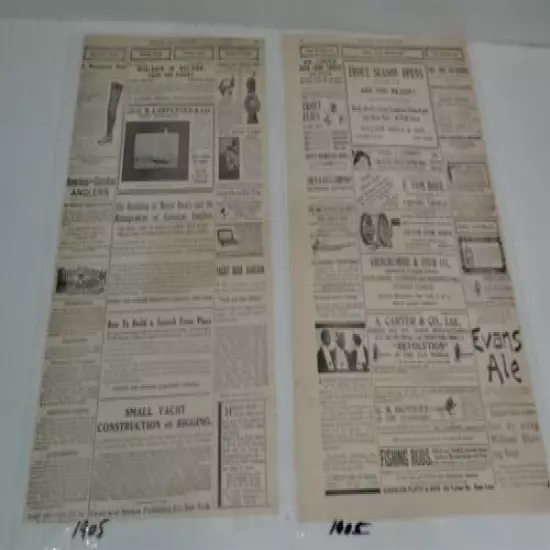 Forest & Stream 1905 Magazine Pages, Julius Von Hofe, A&F, BC Milam Ads