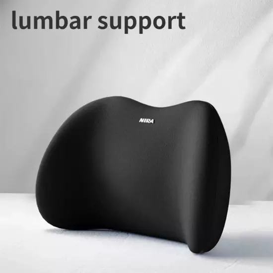 Car Headrest Lumbar Shoulder Pad Pillow Memory Cotton Lumbar Backrest Cushion