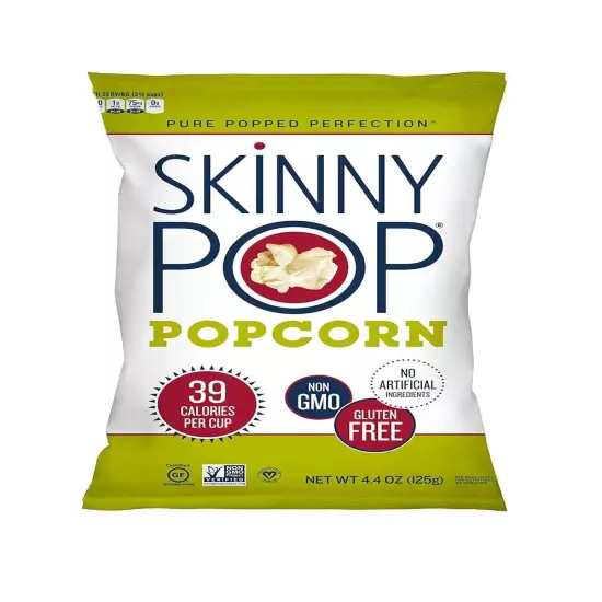 Healthy Snack Heaven: Skinny Pop Dairy-Free and Non-GMO Popcorn Bundle - 4.4oz