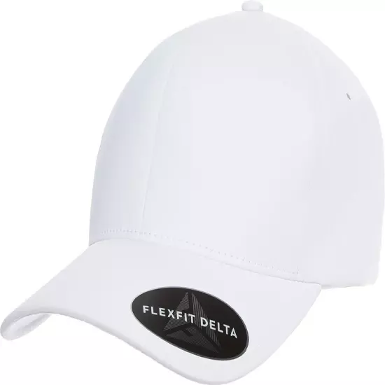 Flexfit Delta 180 Seamless Carbon Cap Fitted Baseball Hat Performance Blank