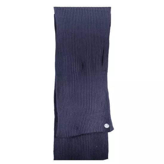 North Sails Textured Cotton Scarf with Logo Detail - Scarves & Shawls - Blue