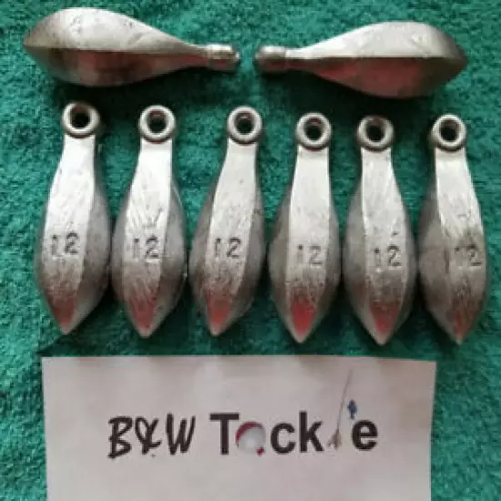 12 oz (3/4 pound) Bank lead fishing sinkers New Free shipping