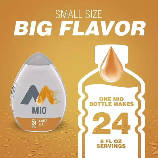 Mio Sweet Tea Liquid Water Enhancer Drink Mix, 1.62 Fl Oz Sugar Free