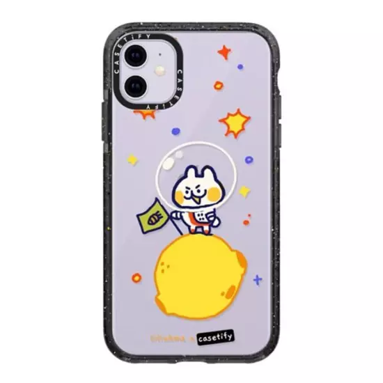 casetify Impact Case for iPhone 11 - Bun in Space by liliuhms - Clear Black