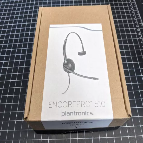 Plantronics Headset EncorePro 510 HW510 HIS phone microphone cisco RJ11 RJ22 HIS