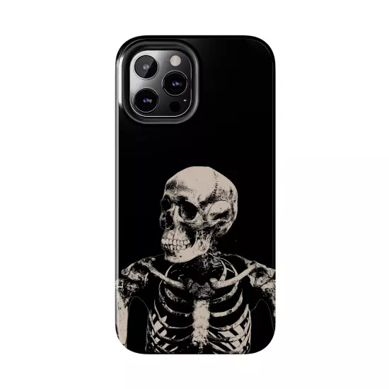 Dark Skeleton Skull Tough iPhone & Samsung Galaxy Cases Cover, Gift For Men