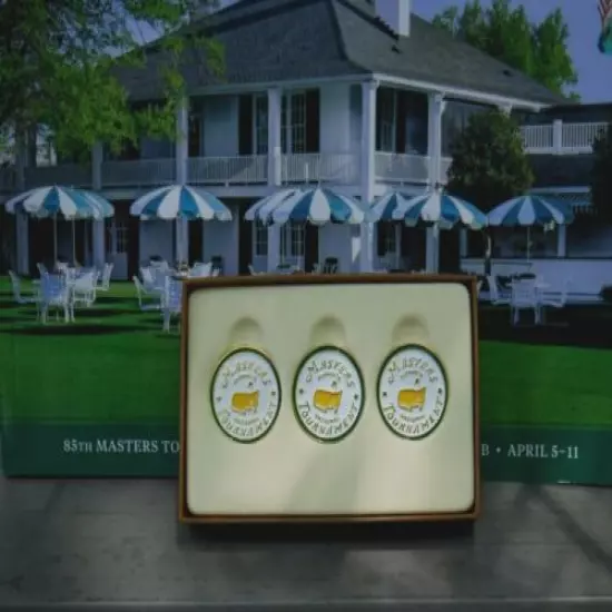 The Masters 2020 White Ball Markers 3 Pack - Great Gift