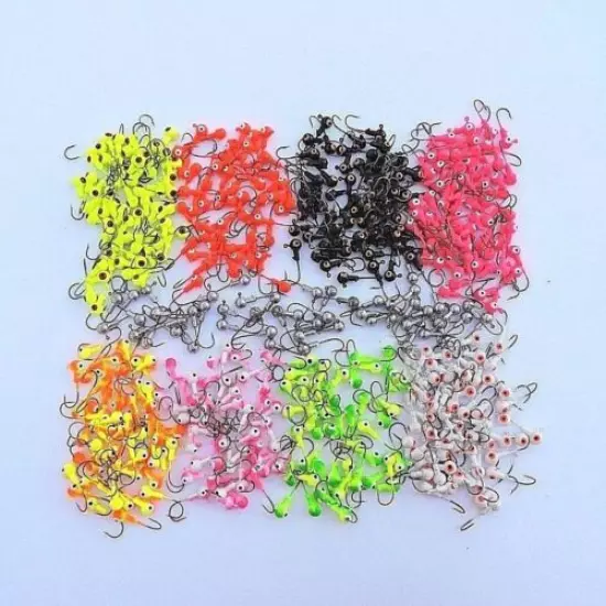 Lures Pro 50 PCs 1/8 oz Lead Jig Head Fishing Hooks Jig Heads Crappie