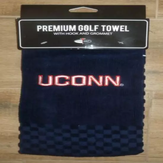 NCAA Embroidered Tri-fold Golf Towel - Connecticut UCONN Huskies