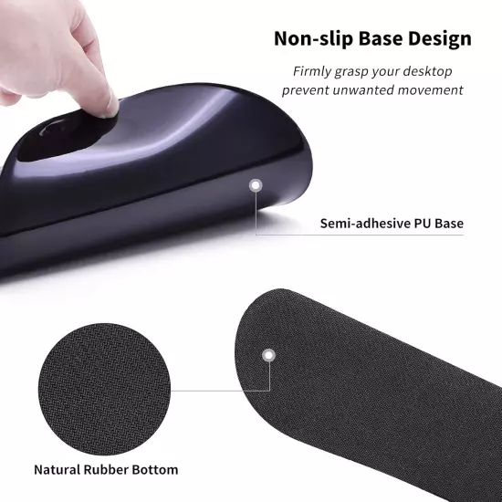 Ergonomic Mouse Pad with Wrist Support Gel and Keyboard Wrist Rest Set + Coaster