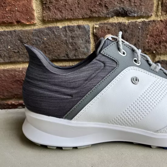 FootJoy Stratos Golf Shoes Men’s Size 9 M White Leather Spikeless EUC