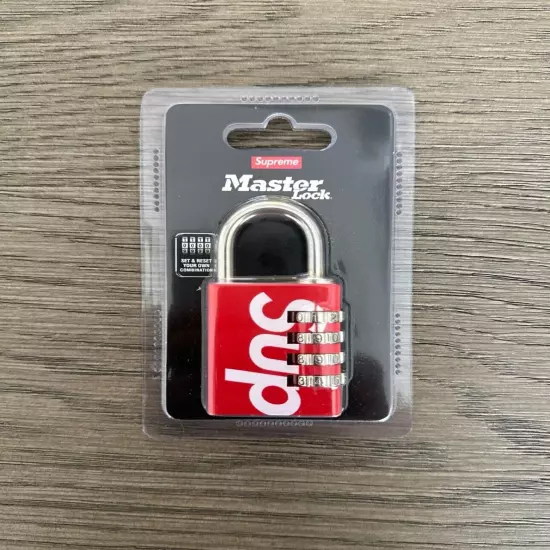 Supreme x Master Lock Numeric Pad Lock - RED **New SS19 Authentic**