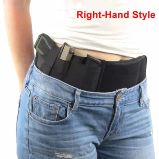 1pc Belly Gun Holster Invisible Belt Bag Concealed Carry Elastic Girdle WaiYEAA