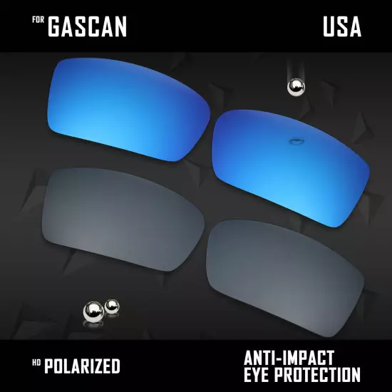 Anti Scratch Polarized Replacement Lenses for-Oakley Gascan OO9014 Options