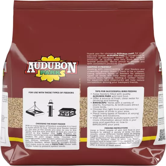 12224 Sunflower Hearts & Chips Wild Bird Food, 5-Pounds, 5 Pound (Pack of 1)