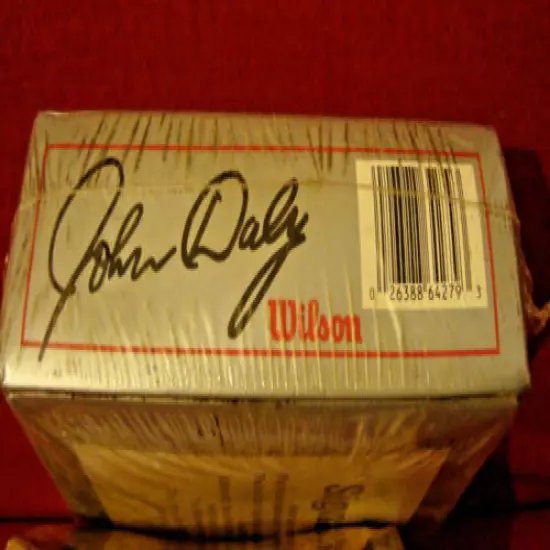 WILSON LIMITED EDITION JOHN DALY NEW SEALED IN BOX 12 LONG DISTANCE GOLF BALLS