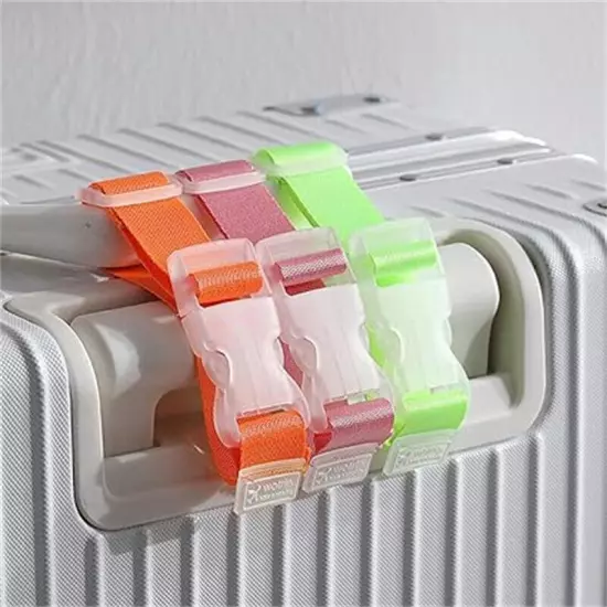 7PCS Luggage Carrying Clip Buckle, Add A Bag Luggage Straps for Suitcases