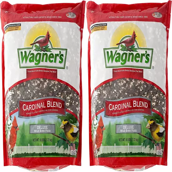 62032 Cardinal Blend Wild Bird Food, 6-Pound Bag, 2-Pack