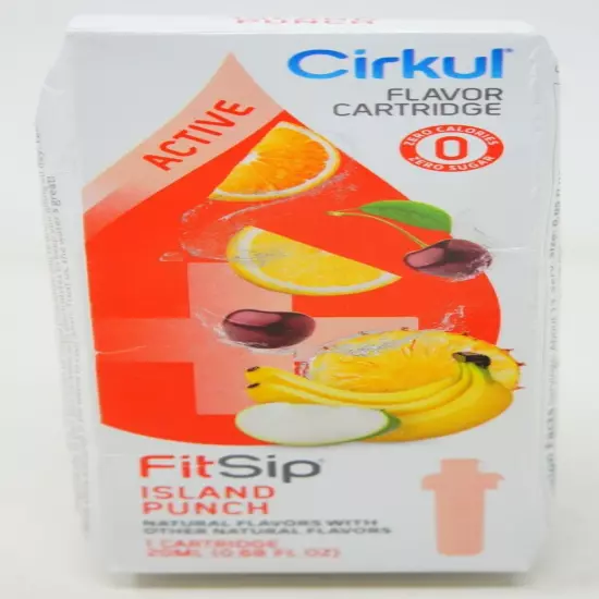 Cirkul Island Punch, FitSip Flavor Cartridge, 20ML (0.68 FL OZ) (1 Pack)