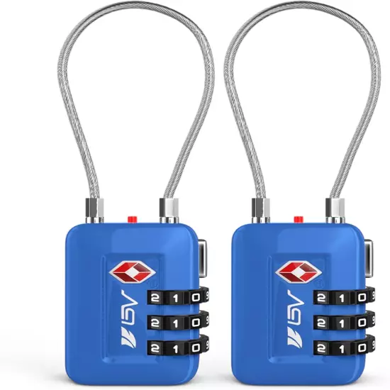 TSA Approved Luggage Travel Lock, Set-Your-Own Combination Lock for School Gym L