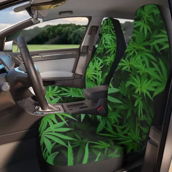 Cannabis Car Seat Covers - 420, Weed, Marijuana theme car seat covers