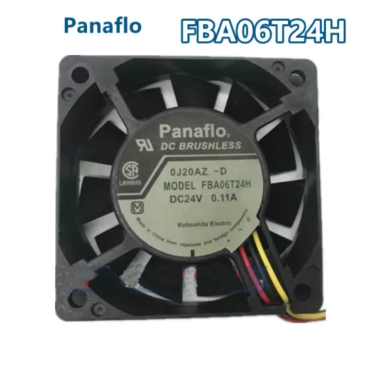 1pc new fan freeship FBA06T24H DC24V 0.11A 60*60*15 3