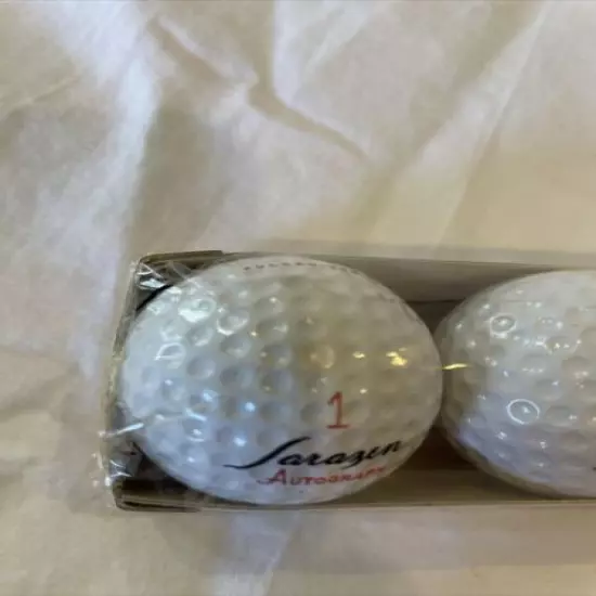 Vintage Wilson Sarazen Autograph Golf Balls Sleeve of 3 New