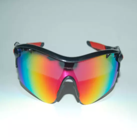 Black / Red Radar Lock Sunglasses Durable - Flexable