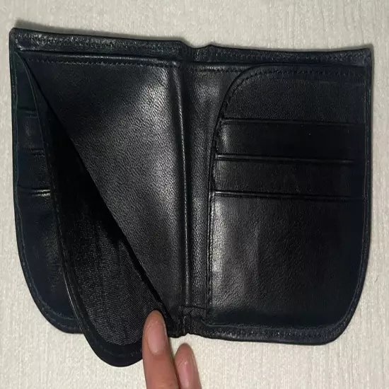 Magellan’s Bi-Fold Black Leather Wallet with 9 Pockets