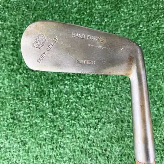 Hickory Shaft Golf Club Fairy Crest Putter Hand Forged 33.5 in 