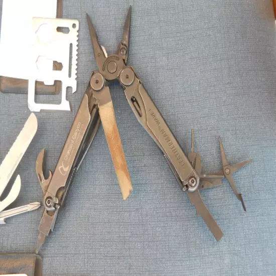 Leatherman Wave Plus N rebar Folding Multi Tools n 2 others