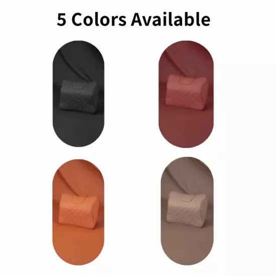 Car Leather Headrest Car Seat Neck Pillow Rest Support Cushion Support Protector