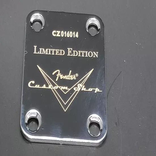 Fender Custom Shop Limited Idition Guitar Neck Plate for serial number randomly