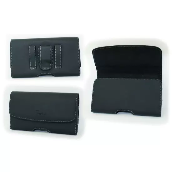 Case Belt Pouch Holster with Clip/Loop for Tracfone Motorola moto g play (2024)