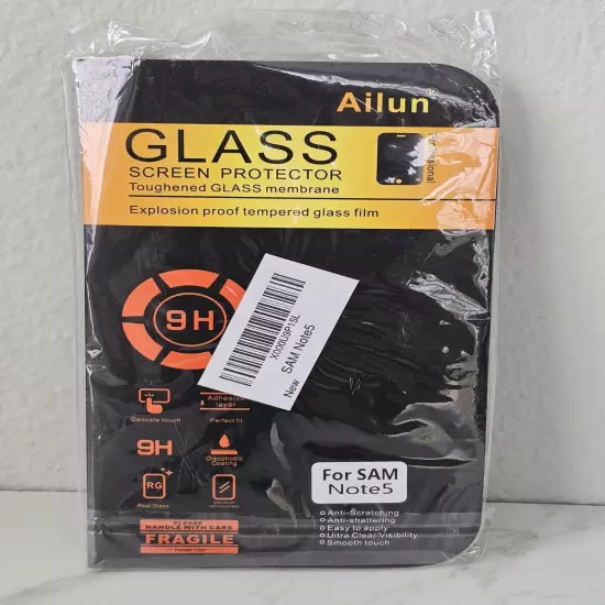 Tempered Glass Screen Protector Samsung Note 5 NEW FAST SHIPPING 