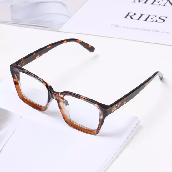 Square Oversized Reading Glasses Presbyopia Eyeglasses Large Frame