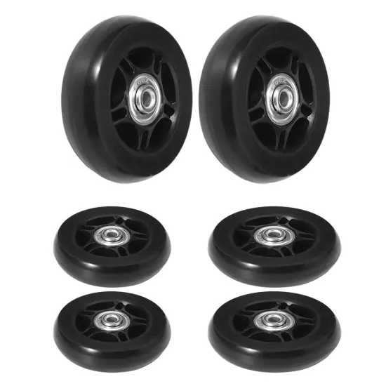 Wear Resistant Suitcase Wheels 1 Pair Rubber Casters Wheels Bearings Repair Kits