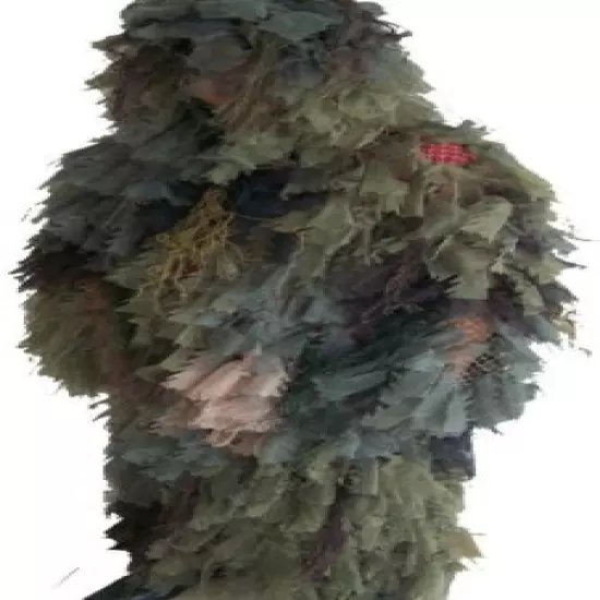 Leaf Ghillie Long Suit Woodland Camo, Fit large & X-Large Size ST37